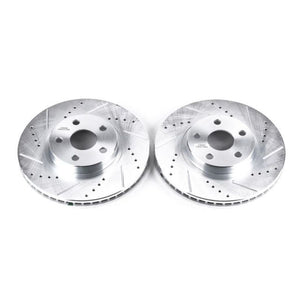 Power Stop 03-08 Pontiac Vibe Front Evolution Drilled & Slotted Rotors - Pair