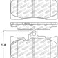 StopTech Performance 06 Lexus GS300/430 / 07-08 GS350 / 06-08 IS350 Front Brake Pads