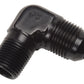 Russell Performance -12 AN to 3/4in NPT 90 Degree Flare to Pipe Adapter (Black)