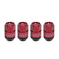 Project Kics Leggdura Racing Shell Type Lug Nut 35Mm Closed-End Look 16 Pcs + 4 Locks 12X1.25 Red