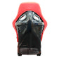 NRG FRP Bucket Seat (Red Cloth) - Large