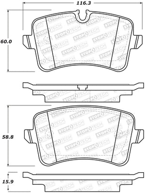 StopTech Street Brake Pads - Rear