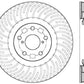 StopTech 12-15 Lexus IS350 Cross Drilled Right Front Rotor