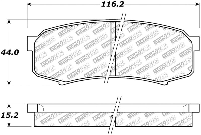 StopTech Street Select Brake Pads - Front