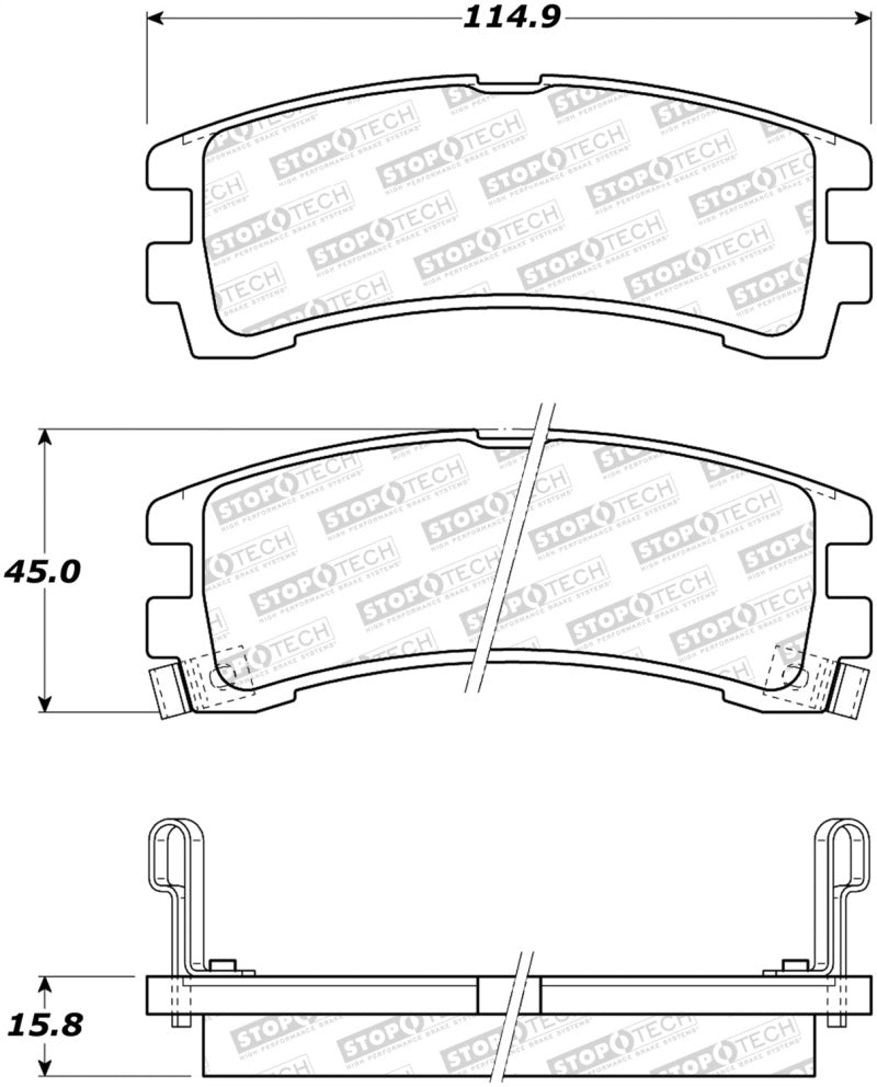 StopTech Street Brake Pads