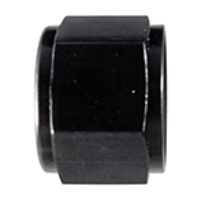 Fragola -12AN Aluminum Flare Cap - Black