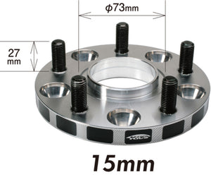 Project Kics 12X1.50 HUB60MM 5-114.3 Wide Tread Spacers - 15MM