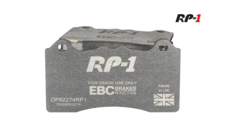 EBC Racing 19-21 Hyundai Veloster (2nd Gen) 2.0 Turbo N RP-1 Race Front Brake Pads