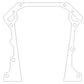 Cometic 65-91 Dodge V8 5.2L R-3 W-2 Timing Cover Gasket Set 0.018in AFM