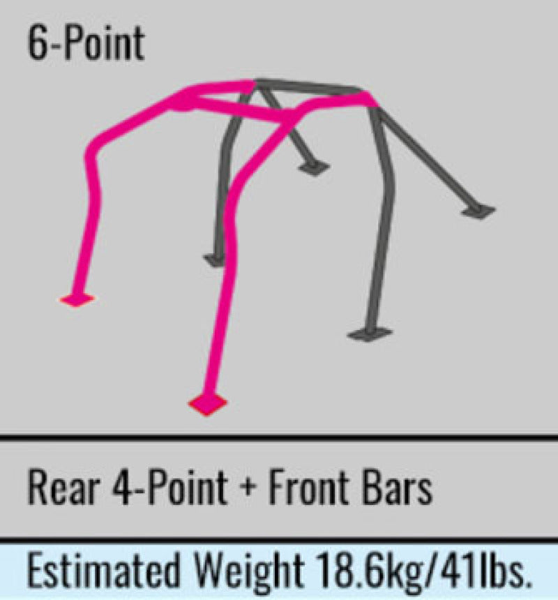 Cusco Roll Cage 6 Points w/ Side Bar 2016+ Mazda Miata (ND5RC) - Chromoly (S/O / No Cancel)