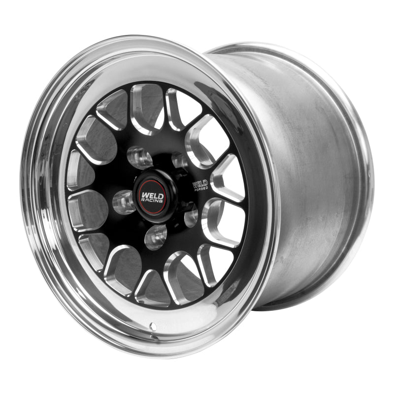 Weld S77 15x14.33 / 5x4.5 BP / 6.5in. BS Black Wheel (Low Pad) - Non-Beadlock