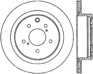 StopTech Power Slot 6/89-96 Nissan 300ZX Slotted & Drilled Left Rear Rotor