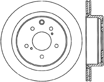 StopTech Power Slot 6/89-96 Nissan 300ZX Slotted & Drilled Left Rear Rotor