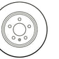 StopTech 09-16 Audi A4 Rear Left Cryo Slotted Rotor