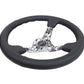 NRG Reinforced Steering Wheel (350mm / 3in. Deep) Blk Leather w/Hydrodipped Digi-Camo Spokes