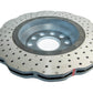 DBA 14-21 Volkswagen GTI (w/Perf Pkg 310mm Rear Disc) Rear 4000 Series Drilled Wavy Rotor w/Slv Hat