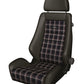 Recaro Classic LX Seat - Black Leather/Classic Checkered Fabric