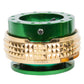 NRG Quick Release Kit - Pyramid Edition - Green Body / Chrome Gold Pyramid Ring