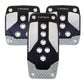 NRG Aluminum Sport Pedal M/T - Black w/Silver Carbon