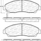 StopTech Street Brake Pads - Front/Rear