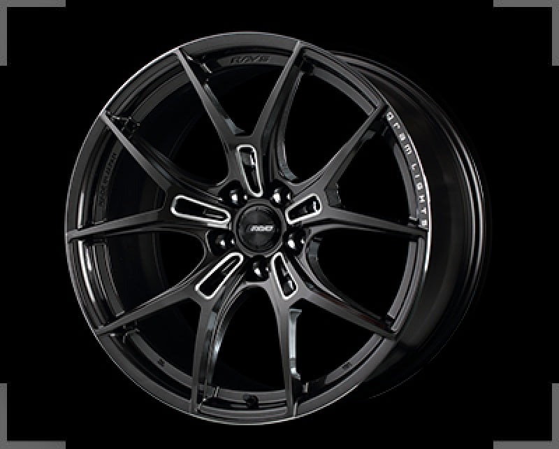 Gram Lights 57FXZ 19x9.5 +38 5-112 Super Dark Gunmetal & Machining Rim Edge DC Wheel