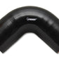 Vibrant 4 Ply Reinforced Silicone Elbow Connector - 3in I.D. - 90 deg. Elbow (BLACK)