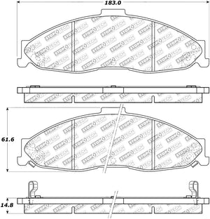 StopTech Street Select Brake Pads - Rear