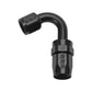 Russell Performance -12 AN Black 120 Degree Full Flow Swivel Hose End