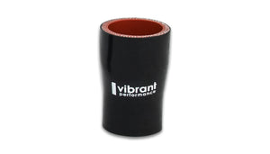 Vibrant Silicone Reducer Coupler 1.625in ID x 1.375in ID x 3.00in Long - Black