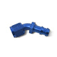 Russell Performance -6 AN Twist-Lok 45 Degree Hose End (Blue)