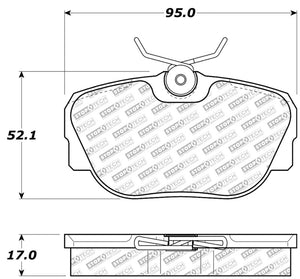 StopTech 87-93 Saab 900 Street Select Brake Pads Front - Rear