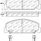 StopTech Street Touring 93-00 Honda Civic DX w/ Rr Drum Brakes Front Brake Pads