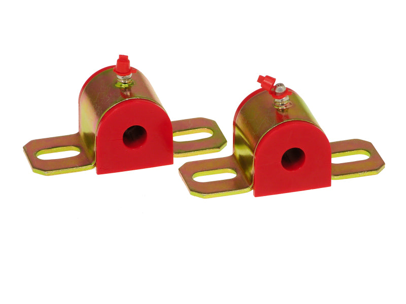 Prothane Universal Greasable Sway Bar Bushings - 9/16in - Type B Bracket - Red