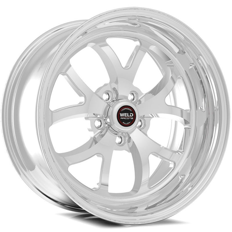 Weld S76 18x5 / 5x120 BP / 3.2in. BS Polished Wheel (Medium Pad) - Non-Beadlock