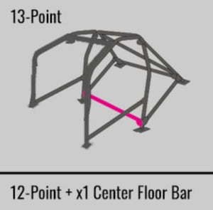 Cusco Safety 21 2-Passenger 13-Point BLK DASH-THROUGH Roll Cage CT9A Evo 7 (S/O/No Cancel)