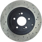 StopTech Power Slot 10-13 Hyundai Genesis Coupe Track & R-Spec Rear Left Drilled Rotor