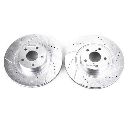 Power Stop 13-16 Scion FR-S Front Evolution Drilled & Slotted Rotors - Pair