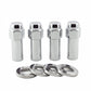 McGard Hex Lug Nut (X-Long Shank) M12X1.5 CTR Washer / 13/16 Hex / 2.27in. Length (4-Pack) - Chrome