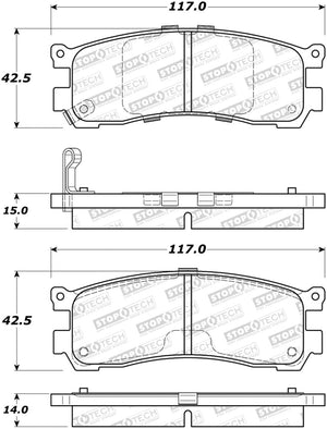 StopTech Street Brake Pads - Rear