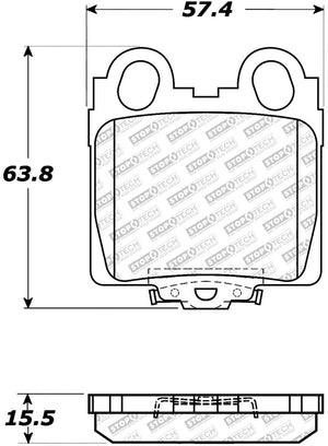 StopTech Street Select Brake Pads - Front/Rear