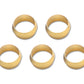 Vibrant Brass Olive Inserts 5/16in - Pack of 5