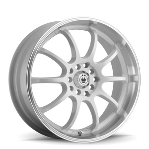 Konig Lightning 16x7 10x100/114.3 ET40 White/Machine Lip