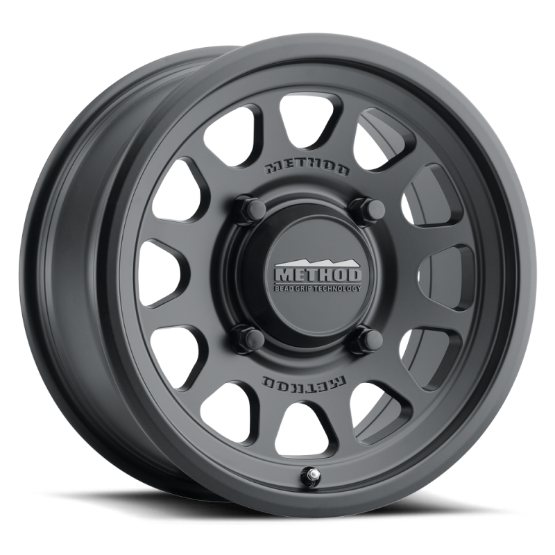 Method MR414 Bead Grip 15x10.0 +25mm Offset 6x139.7 BP 78.30mm CB Matte Black Wheel