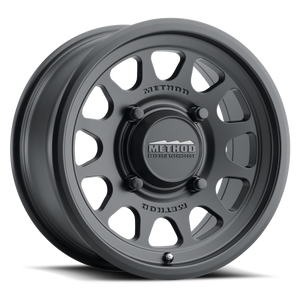 Method MR414 Bead Grip 15x7 / 5+2/38mm Offset / 5x4.5 / 76mm CB Matte Black Wheel