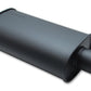 Vibrant StreetPower FLAT BLACK Oval Muffler with Single 3in Outlet - 2.25in inlet I.D.