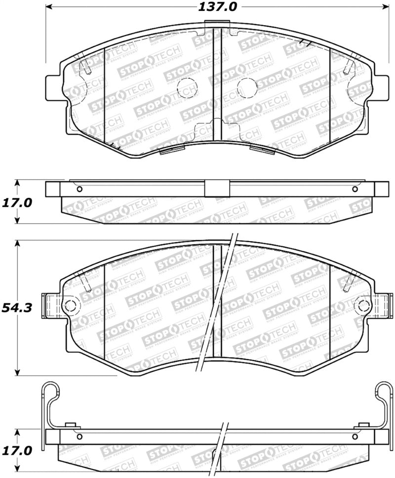 StopTech Street Brake Pads