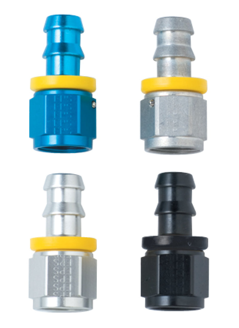 Fragola -6AN Push-Lite End x 1/2 NPT - Blue