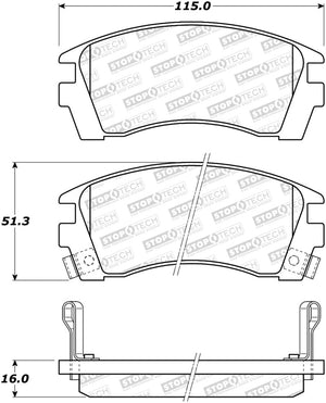 StopTech Street Brake Pads - Front