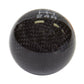 NRG Universal Ball Style Shift Knob (No Logo) - Black Carbon Fiber (5 Speed Pattern)