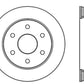 StopTech Drilled Sport Brake Rotor